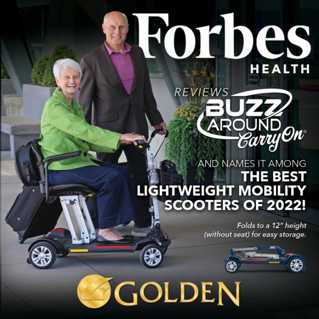 Forbes Health ranks Buzzaround CarryOn Scooter best lightweight scooter