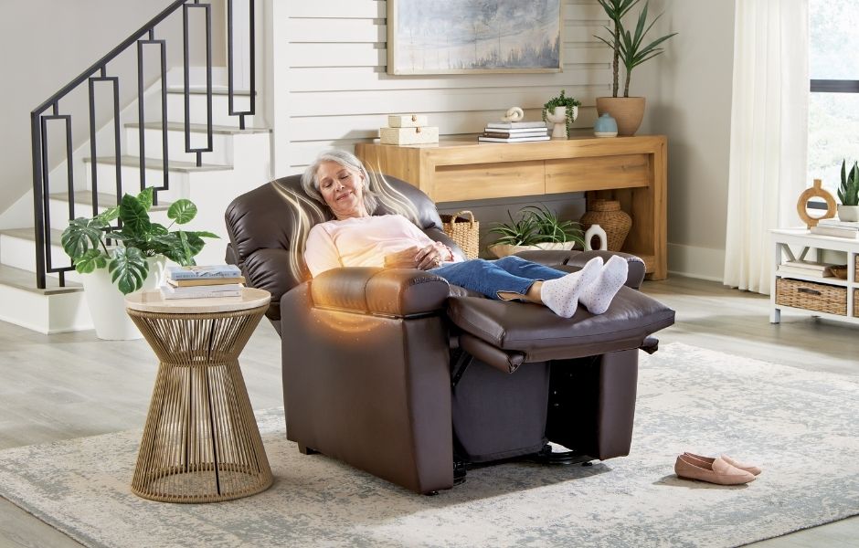 Golden power lift recliner with Nirvana massage and FIR heat providing warm winter comfort